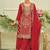 Ethnic Motifs Embroidered Straight Kurta With Sharara & Dupatta