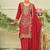 Ethnic Motifs Embroidered Straight Kurta With Sharara & Dupatta