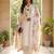 Women Floral Embroidered Regular Thread Work Linen Kurta with Trousers & With Dupatta
