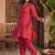 Women Ethnic Motifs Printed Regular Gotta Patti Kurta with Trousers