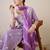 Floral Embroidered Round Neck Pure Cotton Straight Kurta With Trousers & Dupatta