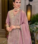 Women Ethnic Motifs Embroidered Regular Mirror Work Kurta with Sharara & With Dupatta