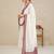Embroidered V-Neck Thread Work Pure Cotton Straight Kurta With Trousers & Dupatta