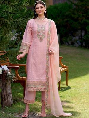 Women Ethnic Motifs Embroidered Regular Mirror Work Pure Cotton Kurta with Trousers & With Dupatta 4