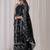 Floral Embroidered Panelled Pure Cotton A-Line Kurta With Trouser & Dupatta