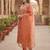 Floral Embroidered Thread Work Straight Kurta With Trousers & Dupatta