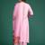 Floral Embroidered Thread Work Kurta with Trousers & With Dupatta