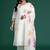 Plus Size Embroidered Regular Mirror Work Kurta with Trousers & With Dupatta