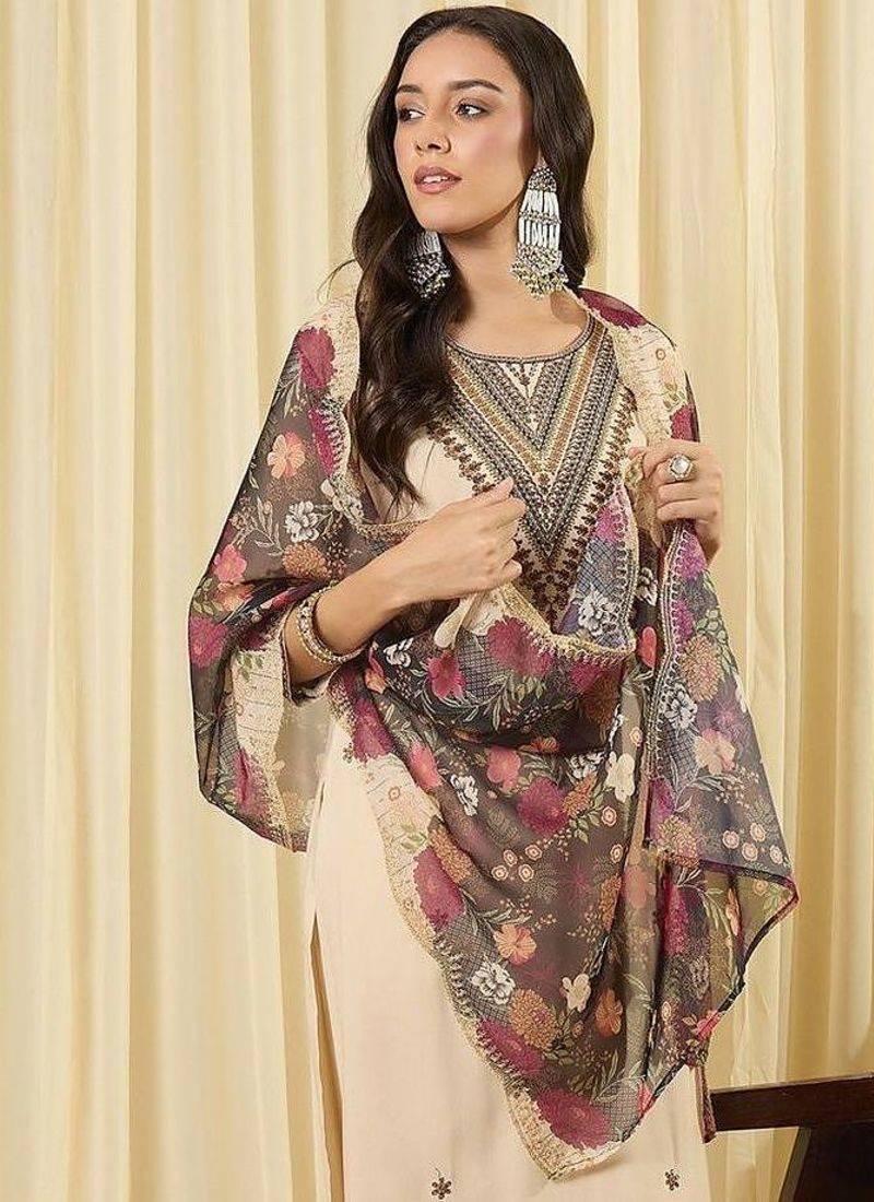 Women Ethnic Motifs Embroidered Regular Thread Work Kurta with Patiala & With Dupatta
