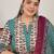 Plus Size Multi Printed A-Line Kurta Trousers With Dupatta Set