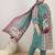 Plus Size Multi Printed A-Line Kurta Trousers With Dupatta Set