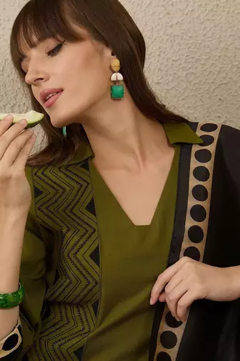 Women Printed Regular Kurta with Palazzos & With Dupatta