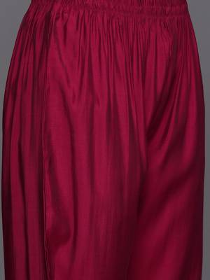 Floral Embroidered Regular Thread Work Kurta with Trousers & Dupatta 4