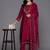 Floral Embroidered Regular Thread Work Kurta with Trousers & Dupatta