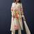 Mandarin Collar Floral Printed Beads and Stones Kurta with Trouser & Dupatta