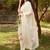 Mandarin Collar Floral Printed Beads and Stones Kurta with Trouser & Dupatta