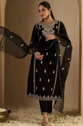 Women Ethnic Motifs Printed Kurta with Trousers & Dupatta