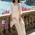 Women Floral Embroidered Regular Thread Work Pure Cotton Kurta with Palazzos