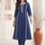 Women Ethnic Motifs Embroidered Regular Thread Work Pure Cotton Kurta with Trousers