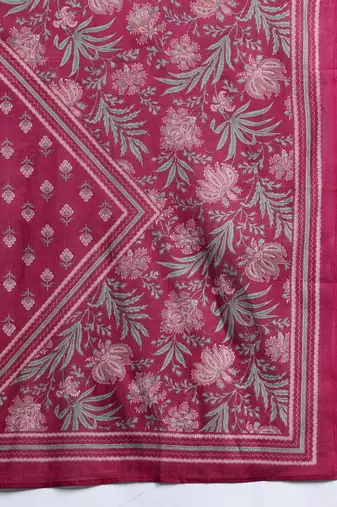 Women Floral Printed Regular Pure Cotton Kurta with Salwar & With Dupatta