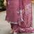 Floral Embroidered Thread Work Straight Kurta With Trousers & Dupatta