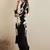 Black Floral Printed V-Neck Sequinned A-Line Kurta With Salwar