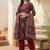 Women Ethnic Motifs Printed Regular Sequinned Pure Cotton Kurta with Trousers & With Dupatta