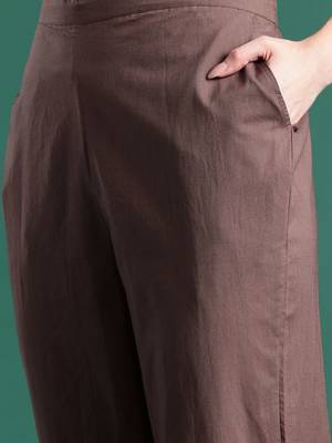 Ethnic Motifs Striped Sequinned Pure Cotton Kurta With Trousers & Dupatta 3