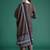 Ethnic Motifs Striped Sequinned Pure Cotton Kurta With Trousers & Dupatta