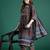 Ethnic Motifs Striped Sequinned Pure Cotton Kurta With Trousers & Dupatta