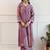 Women Printed Regular Beads and Stones Kurta with Trousers