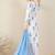Floral Printed V-Neck Sequinned Pure Cotton Straight Kurta & Trouser With Dupatta