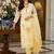 Floral Embroidered Sequinned Straight Organza Kurta With Trousers And Dupatta
