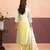 Floral Embroidered Sequinned Straight Organza Kurta With Trousers And Dupatta