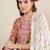 Floral Printed Pure Cotton V-Neck Straight Kurta with Salwar and Dupatta