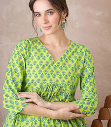 Women Ethnic Motifs Printed Regular Pure Cotton Kurta with Trousers