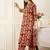 Floral Printed Thread Work Pure Cotton Kurta With Palazzos