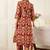 Floral Printed Thread Work Pure Cotton Kurta With Palazzos