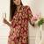 Floral Printed Thread Work Pure Cotton Kurta With Palazzos