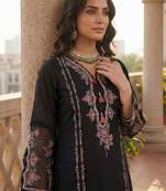 Women Floral Embroidered Regular Thread Work Kurta with Trousers & With Dupatta