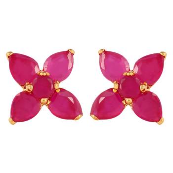 Ruby Stud Earrings 1