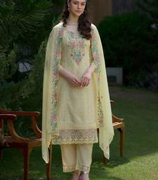 Women Floral Embroidered Regular Mirror Work Pure Cotton Kurta with Trousers & With Dupatta