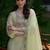 Women Floral Embroidered Regular Mirror Work Pure Cotton Kurta with Trousers & With Dupatta