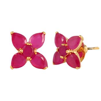 Ruby Stud Earrings 2