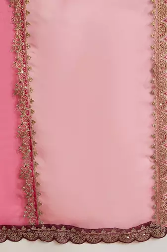 Women Floral Embroidered Regular Sequinned Kurta with Trousers & With Dupatta