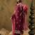 Women Floral Embroidered Regular Sequinned Kurta with Trousers & With Dupatta