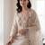 Women Floral Embroidered Regular Thread Work Kurta with Trousers & With Dupatta