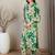 Floral Printed V-Neck Pure Cotton Straight Kurta With Trousers
