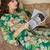 Floral Printed V-Neck Pure Cotton Straight Kurta With Trousers