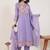 Floral Embroidered Notch Neck Pure Cotton Kurta & Trousers With Dupatta